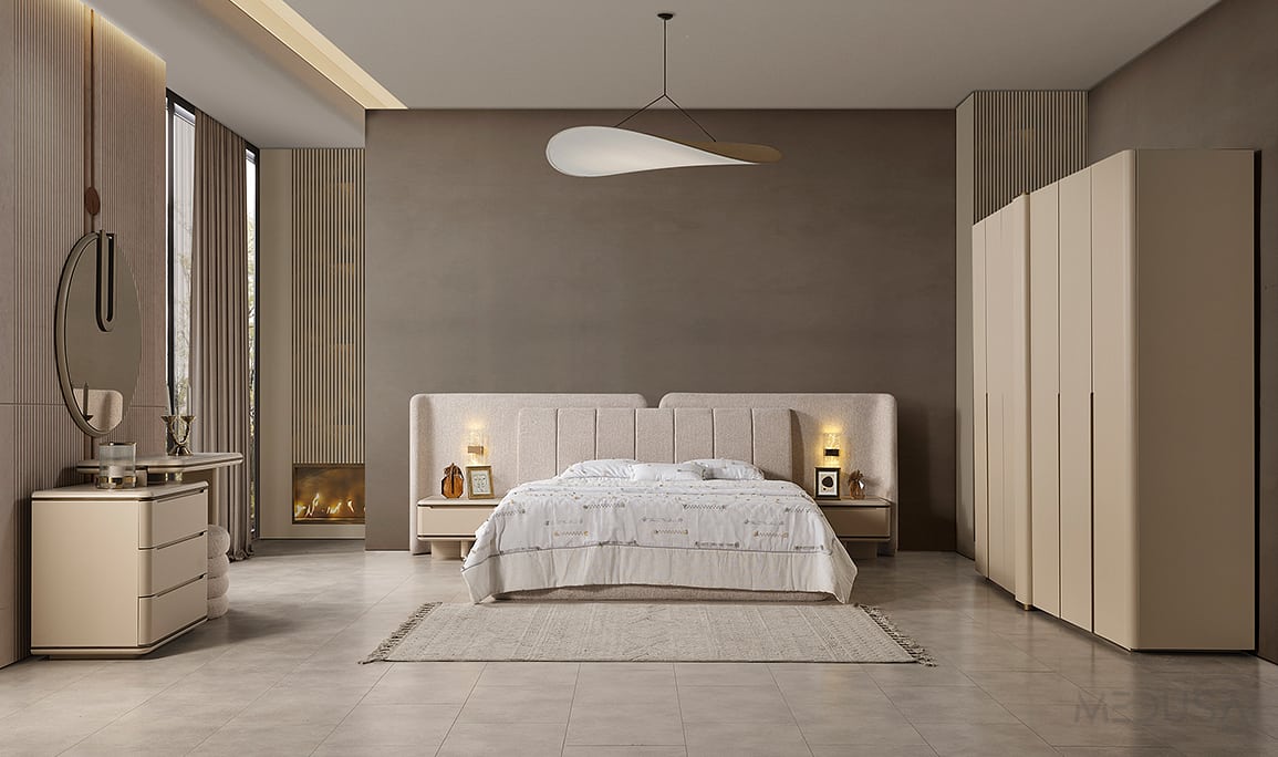 Medusa Home Mobilya - Dolunay Solid Yatak Odası