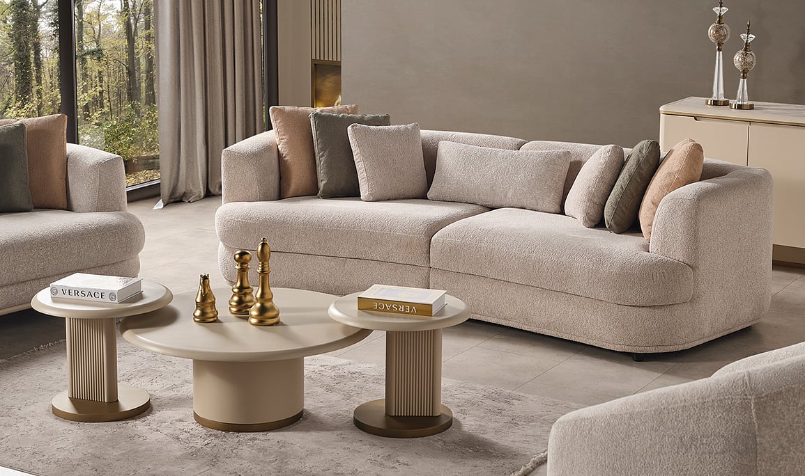 Medusa Home Mobilya - Dolunay Üçlü Koltuk