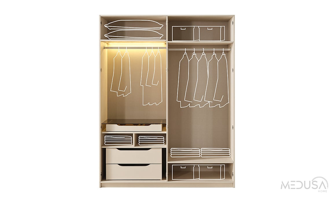 Medusa Home Mobilya - Dorio Köşe Gardırop