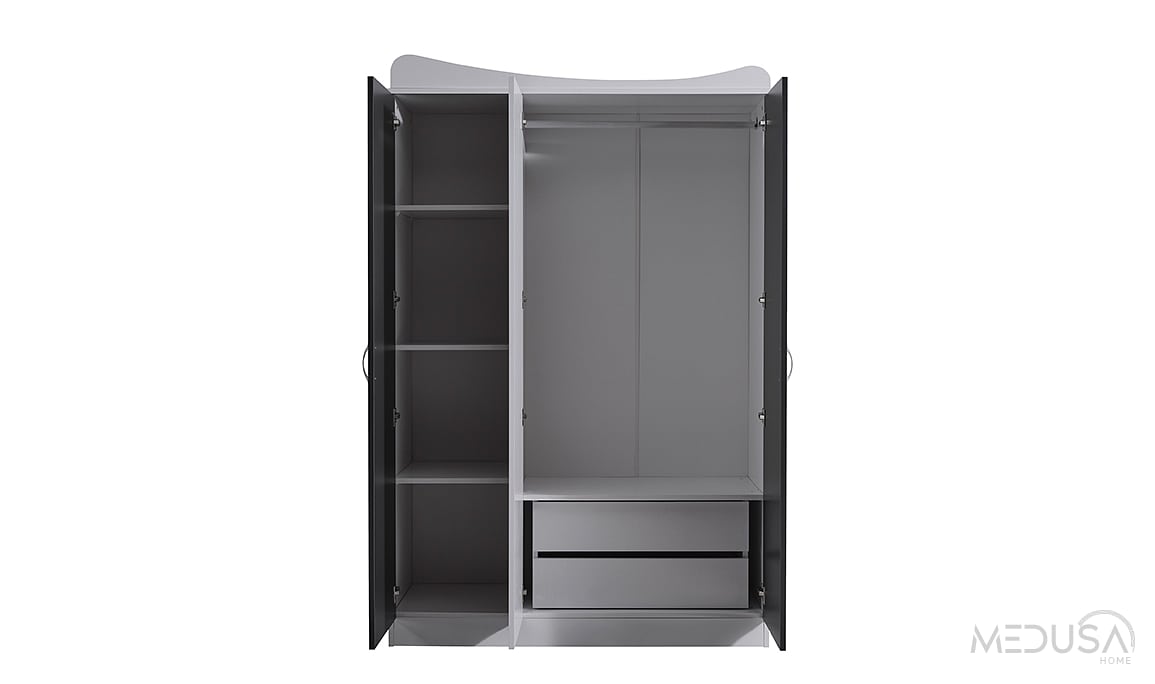 Medusa Home Mobilya - Dublex 3 Kapaklı Gardırop