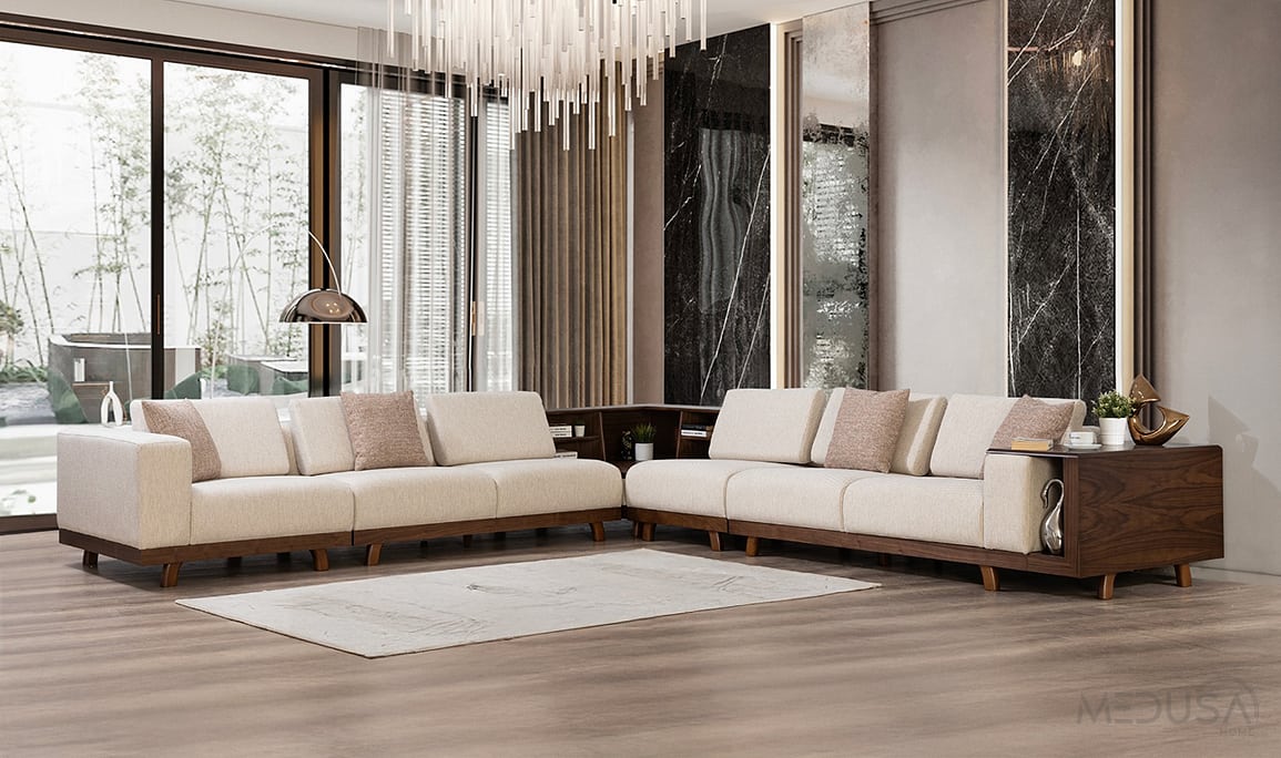 Medusa Home Mobilya - Duomo Wood Köşe Takımı