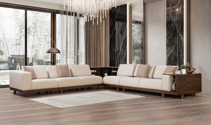 Medusa Home Mobilya - Duomo Wood Köşe Takımı