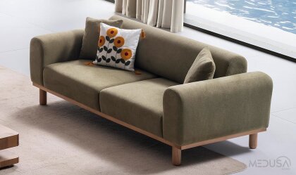 Medusa Home - Echo Yeşil Üçlü Koltuk Medusa Home - Echo Yeşil Üçlü Koltuk