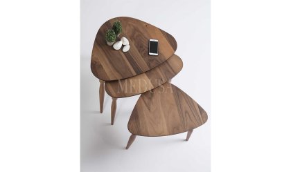 Medusa Home Mobilya - Ege Ceviz Zigon Sehpa