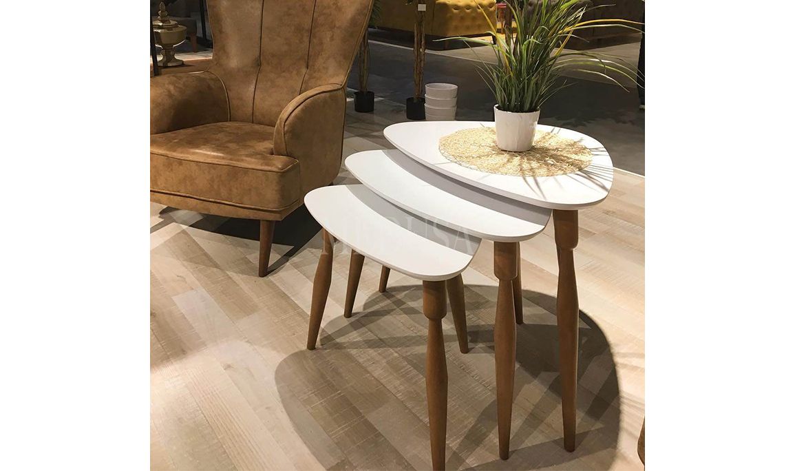 Medusa Home Mobilya - Ege Ekru Zigon Sehpa