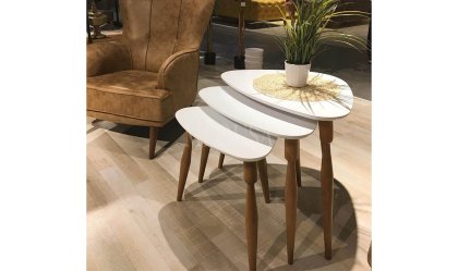 Medusa Home Mobilya - Ege Ekru Zigon Sehpa