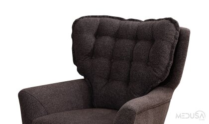 Medusa Home Mobilya - Ege Koyu Gri Berjer