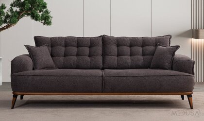 Medusa Home - Ege Koyu Gri Üçlü Koltuk Medusa Home - Ege Koyu Gri Üçlü Koltuk