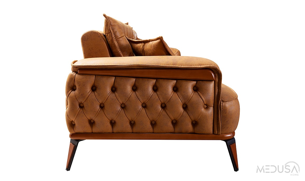 Medusa Home Mobilya - Ege Tarçın Üçlü Koltuk