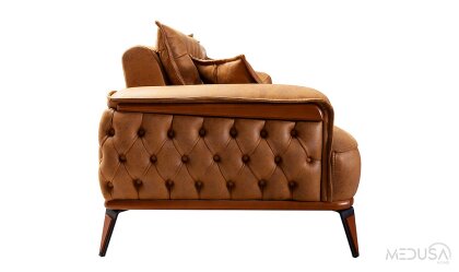 Medusa Home Mobilya - Ege Tarçın Üçlü Koltuk