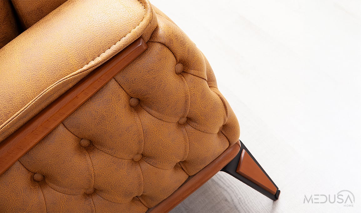 Medusa Home Mobilya - Ege Tarçın Üçlü Koltuk