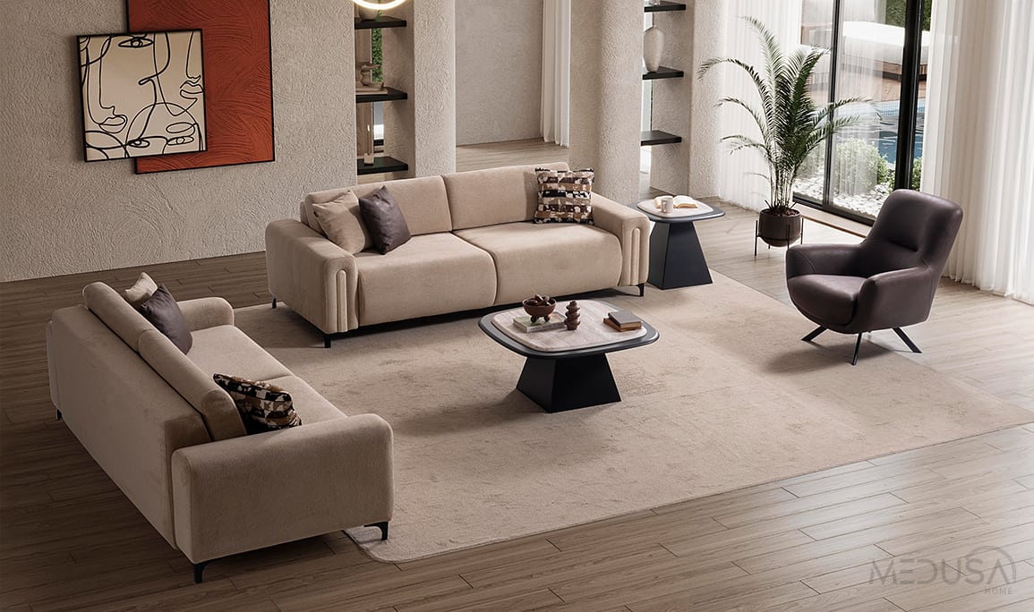 Medusa Home Mobilya - Ekol Sandıklı Koltuk Takımı