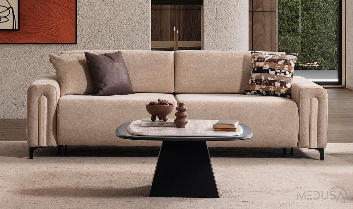 Medusa Home Mobilya - Ekol Sandıklı Üçlü Koltuk