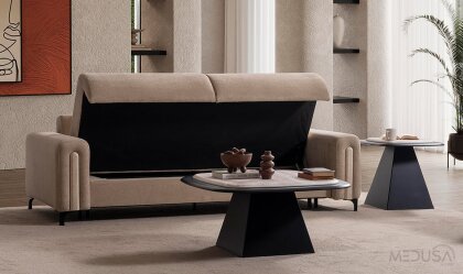 Medusa Home Mobilya - Ekol Sandıklı Üçlü Koltuk