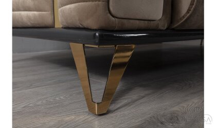 Medusa Home Mobilya - Elegance Luxury Kahve Üçlü Koltuk