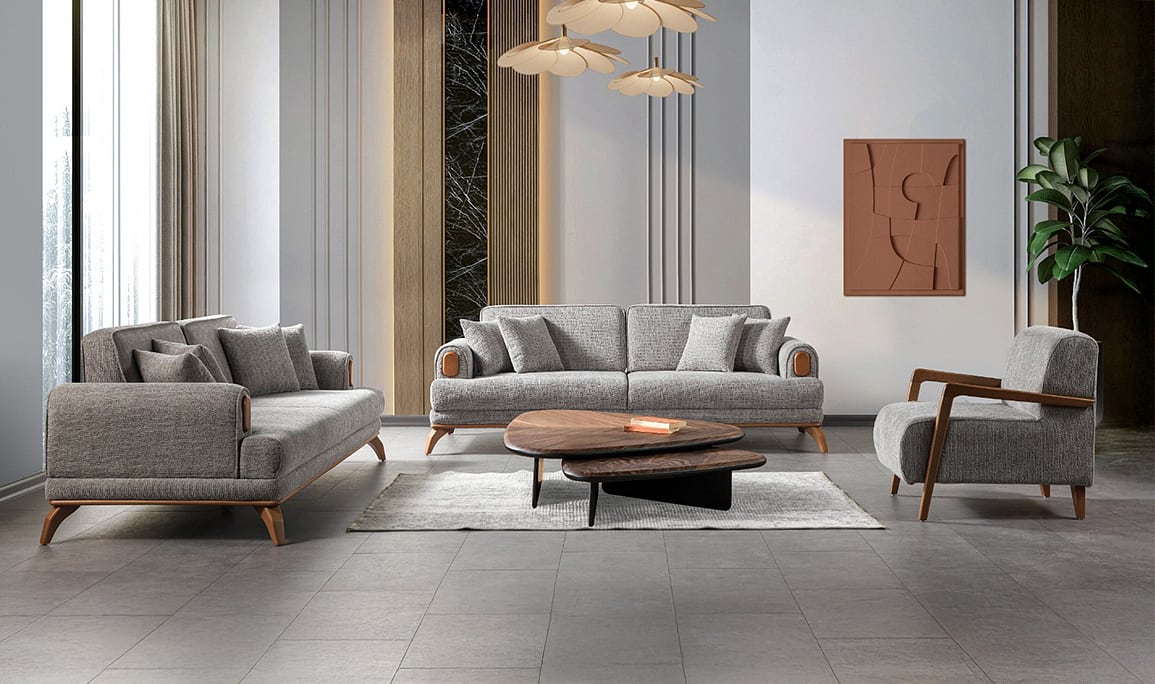 Medusa Home Mobilya - Elf Wood Koltuk Takımı