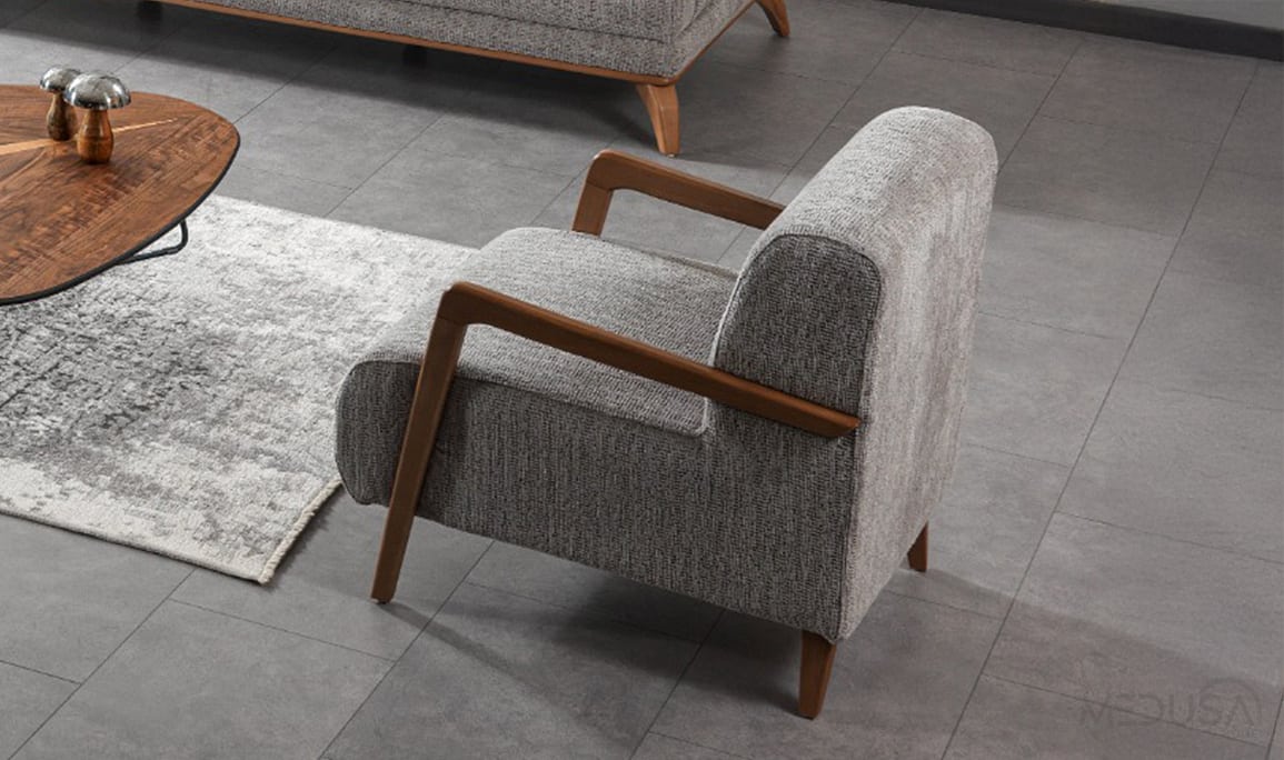 Medusa Home Mobilya - Elf Wood Koltuk Takımı