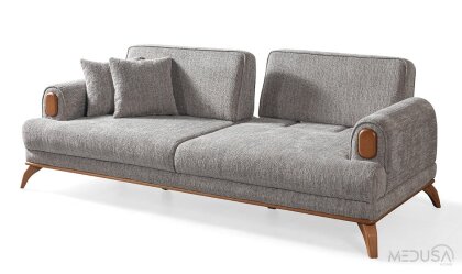 Medusa Home Mobilya - Elf Wood Üçlü Koltuk