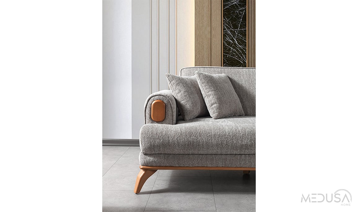 Medusa Home Mobilya - Elf Wood Üçlü Koltuk