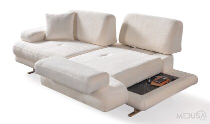 Medusa Home Mobilya - Elissa Yataklı Üçlü Koltuk