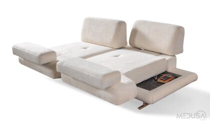 Medusa Home Mobilya - Elissa Yataklı Üçlü Koltuk