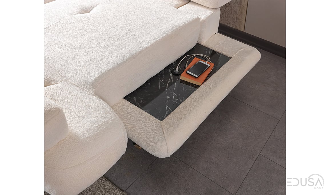 Medusa Home Mobilya - Elissa Yataklı Üçlü Koltuk