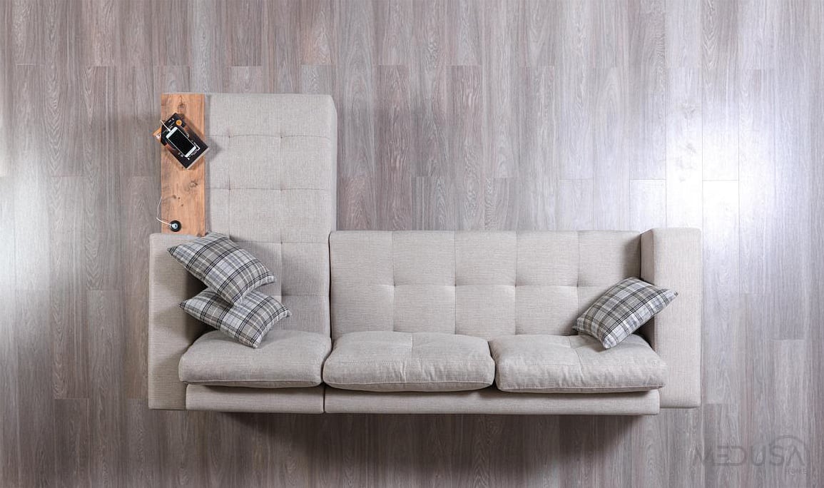 Medusa Home Mobilya - Elit Ceviz Ayaklı ve Sandıklı Köşe Takımı