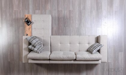 Medusa Home Mobilya - Elit Ceviz Ayaklı ve Sandıklı Köşe Takımı