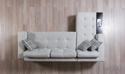 Medusa Home Mobilya - Elit Siyah Ayaklı ve Sandıklı Köşe Takımı