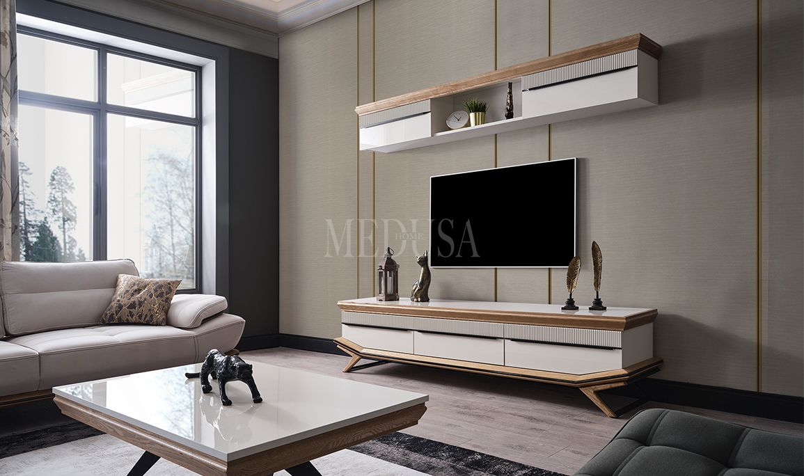 Medusa Home Mobilya - Eliza Beyaz Tv Ünitesi