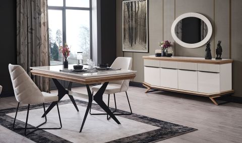 Medusa Home - Eliza Beyaz Yemek Odası Medusa Home - Eliza Beyaz Yemek Odası