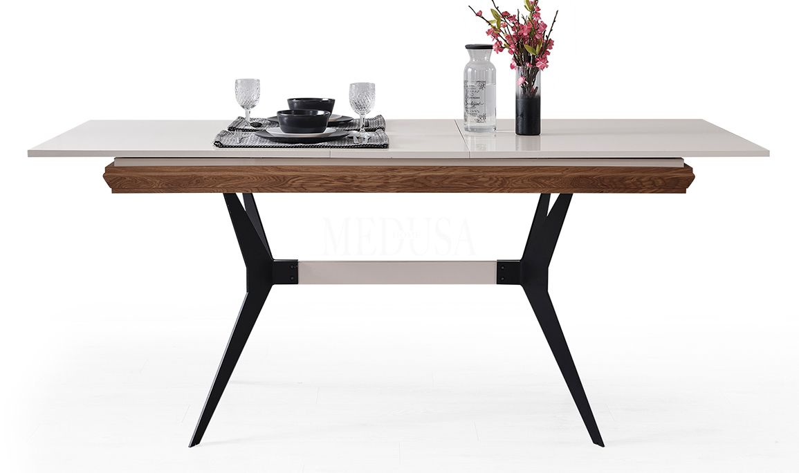 Medusa Home Mobilya - Eliza Beyaz Yemek Odası