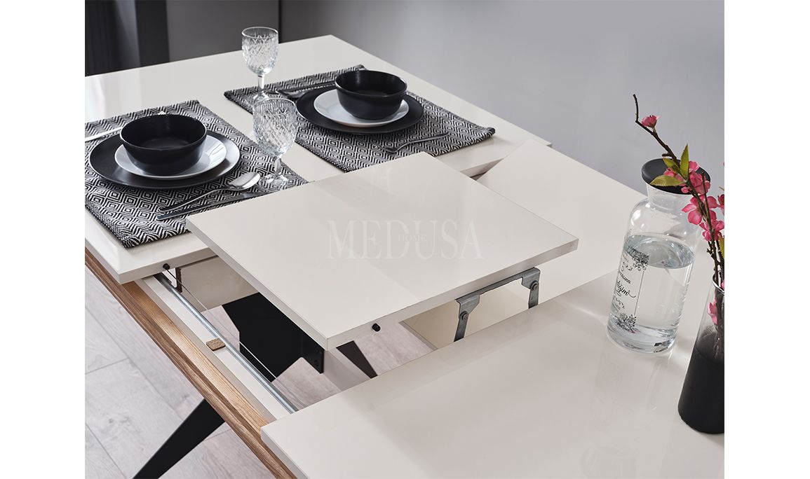Medusa Home Mobilya - Eliza Beyaz Yemek Odası