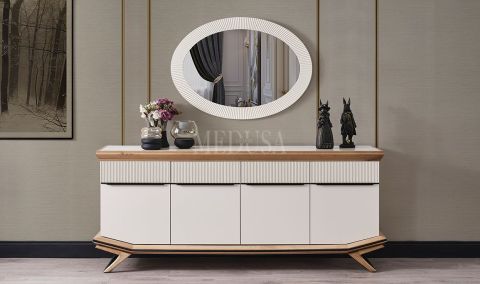 Medusa Home Mobilya - Eliza Beyaz Yemek Odası