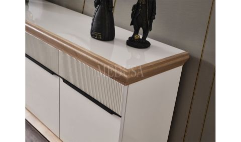 Medusa Home Mobilya - Eliza Beyaz Yemek Odası