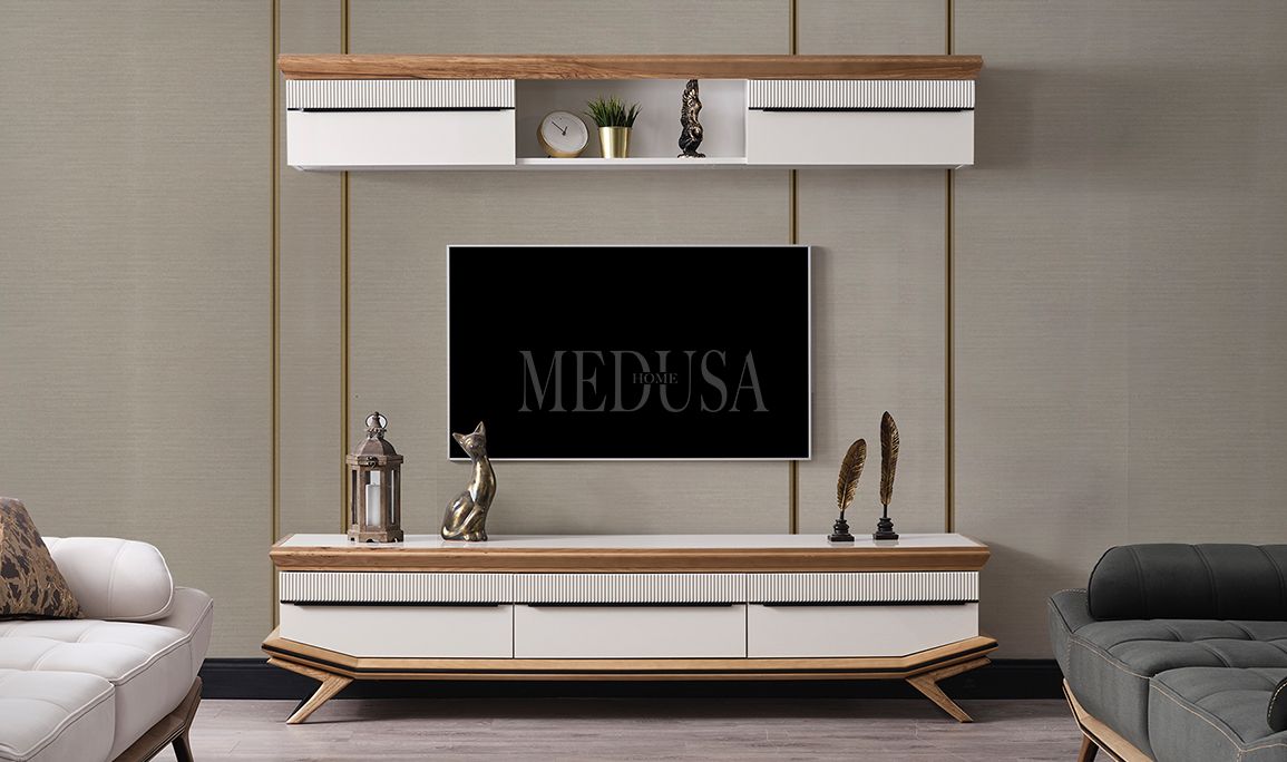 Medusa Home Mobilya - Eliza Beyaz Yemek Odası