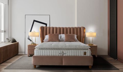 Medusa Home - Elizabeth Peri Set Baza Başlık Yatak Medusa Home - Elizabeth Peri Set Baza Başlık Yatak