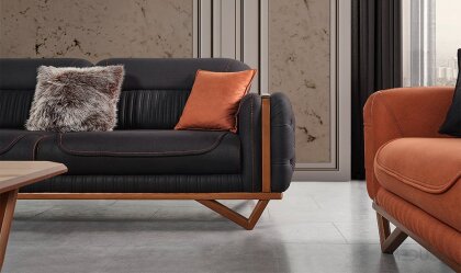 Medusa Home Mobilya - Elora Ahşap Koltuk Takımı