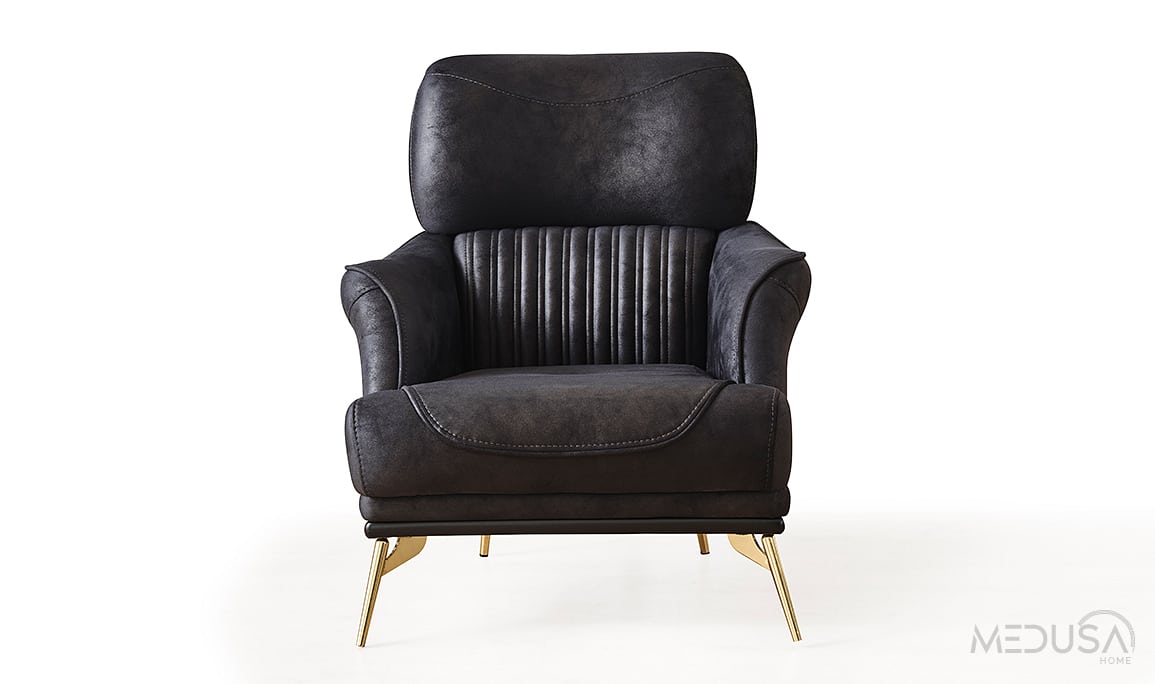 Medusa Home Mobilya - Elora Gold Berjer