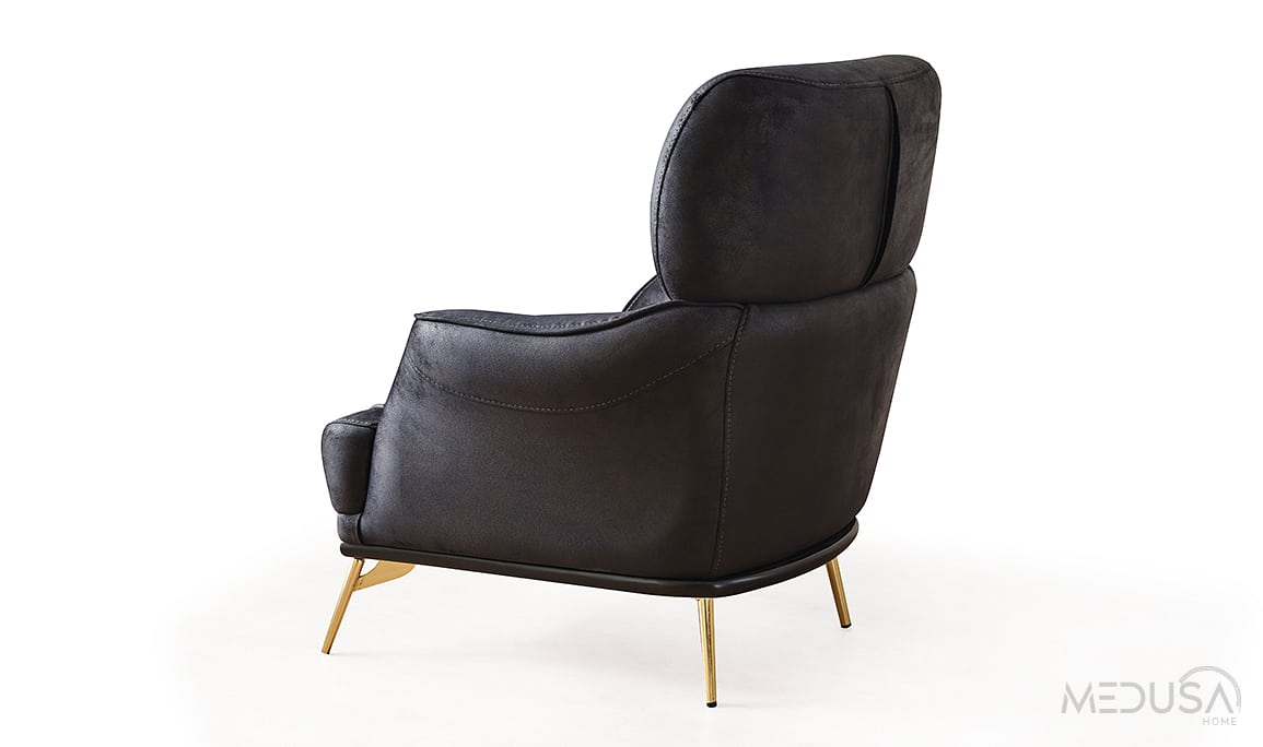 Medusa Home Mobilya - Elora Gold Berjer