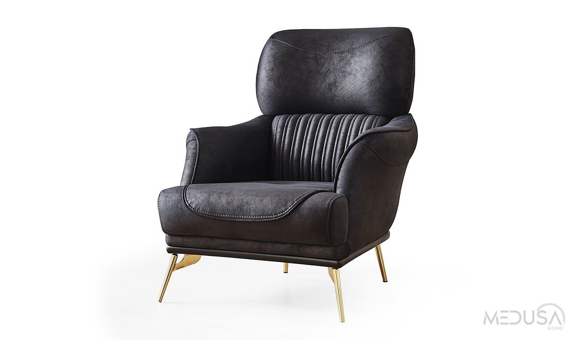 Medusa Home Mobilya - Elora Gold Koltuk Takımı