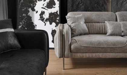 Medusa Home Mobilya - Elora Krom Koltuk Takımı