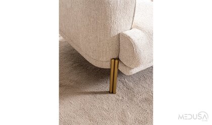 Medusa Home Mobilya - Eltis Gold Ayaklı Üçlü Koltuk