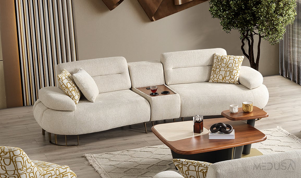 Medusa Home Mobilya - Elya Ses Sistemli Üçlü Koltuk