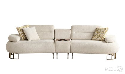 Medusa Home Mobilya - Elya Ses Sistemli Üçlü Koltuk