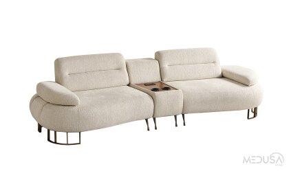 Medusa Home Mobilya - Elya Ses Sistemli Üçlü Koltuk