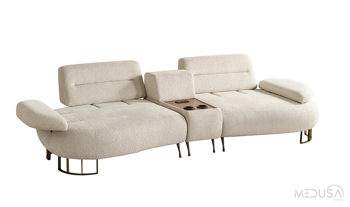 Medusa Home Mobilya - Elya Ses Sistemli Üçlü Koltuk