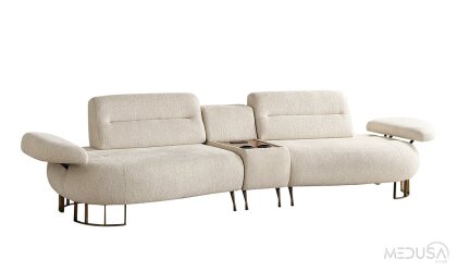 Medusa Home Mobilya - Elya Ses Sistemli Üçlü Koltuk