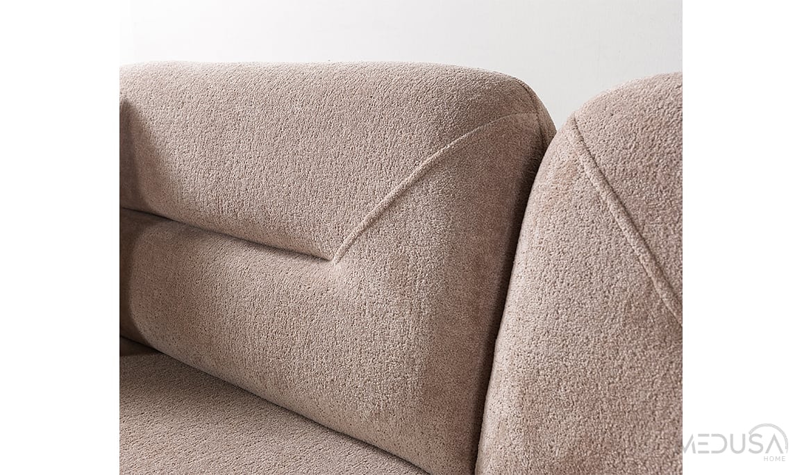 Medusa Home Mobilya - Emperor Kahve Üçlü Koltuk
