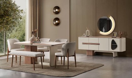 Medusa Home - Enna Ceviz Yemek Odası